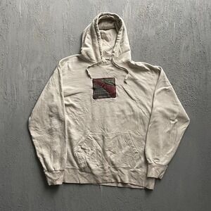 Vintage Ripzone Boardriding Co Hoodie Men XL Beige 90s